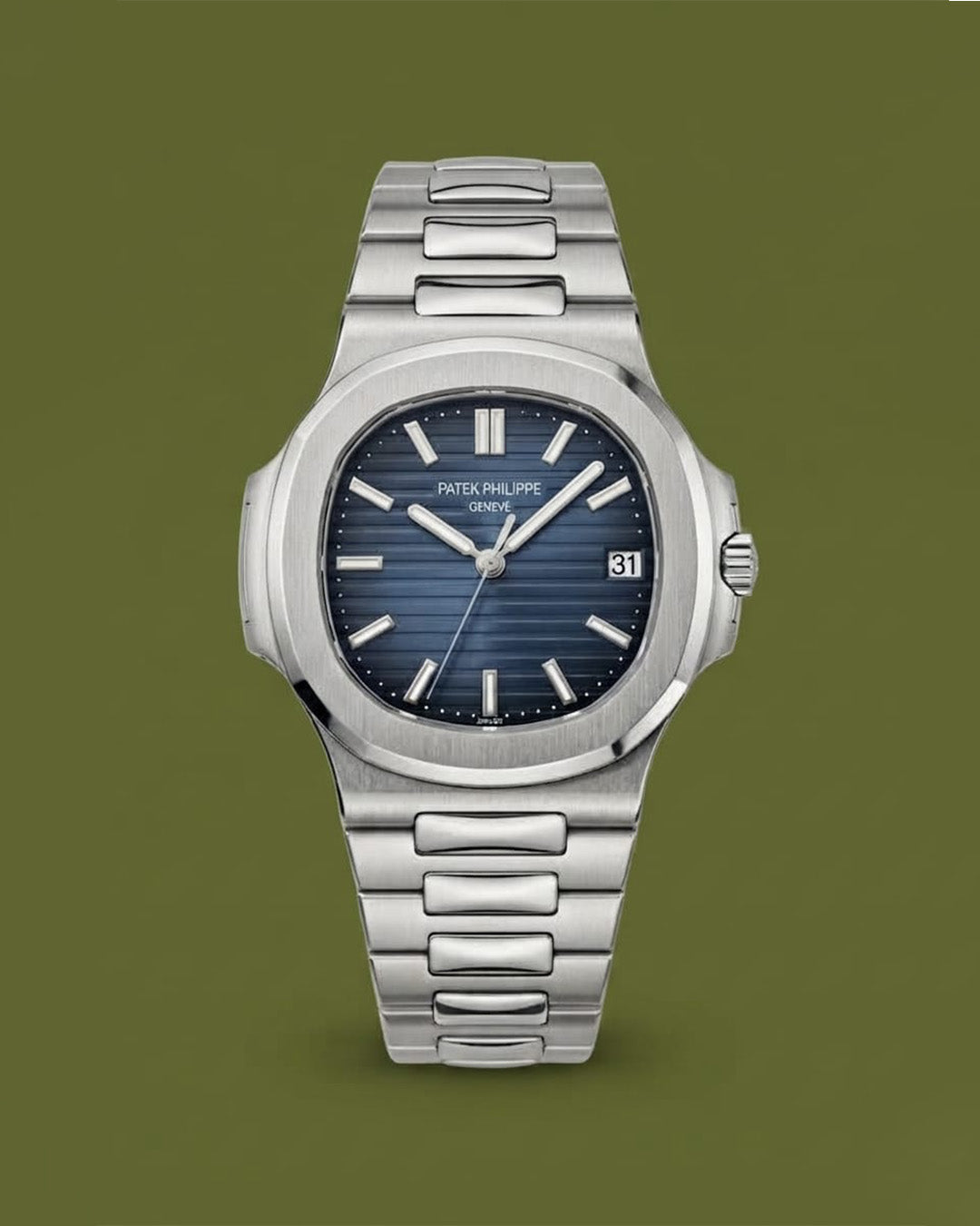 Patek philippe vintage nautic series |  Iconic horizontal lined dial executive watch