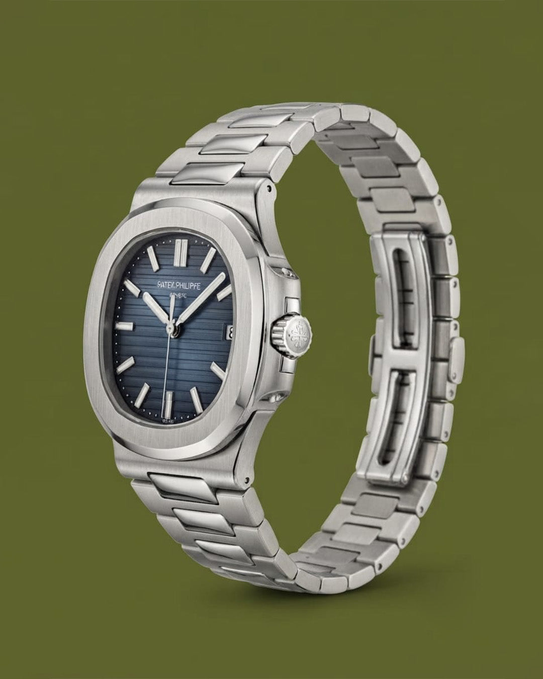 Patek philippe vintage nautic series |  Iconic horizontal lined dial executive watch